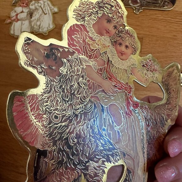 Christmas Reproductions Inc Victorian Christmas Cardboard Ornaments Lot of 11 - Picture 14 of 16